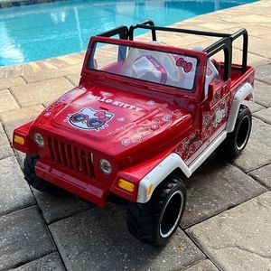 Brand new Special edition Hello Kitty Jeep for 18” doll